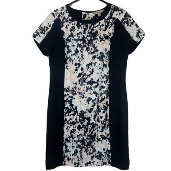 Banana Republic Dresses & Skirts - Banana Republic Sheath Dress 2 Short Sleeve Black Pink Crew Office Business